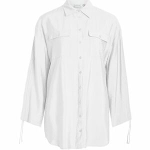 Blúzka Vila Klaria Oversize Shirt L/S - Cloud Dancer vyobraziť