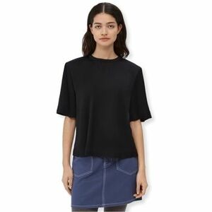 Mikiny Object Top Eirot S/S - Black vyobraziť