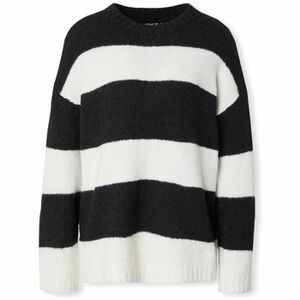 Svetre Only Filone Life Knit - Black/Cloud Dancer vyobraziť