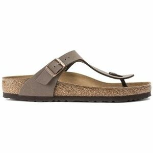 Sandále BIRKENSTOCK Gizeh Nobuck Birko-Flor Regular - Mocca vyobraziť