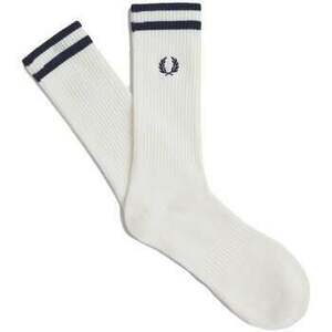 Kotníkové ponožky Fred Perry Ribbed Tennis Socks Off White/Navy vyobraziť