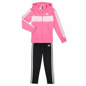 Súpravy vrchného oblečenia adidas Seasonal Essentials Tiberio 3-Stripes Fleece Track Suit Kids vyobraziť