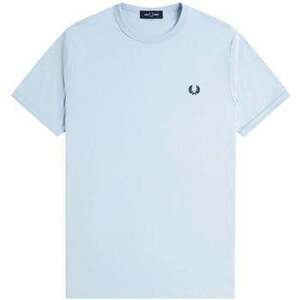 Tričká a polokošele Fred Perry Crew Neck T-Shirt Light Smoke Blue vyobraziť
