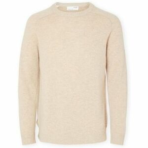 Svetre Selected Wool Jumper New Coban - Kelp/Bone White vyobraziť