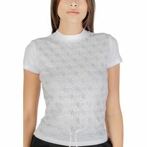 Tričká s krátkym rukávom Guess SS MOCK NECK ALL OVER 4G TEE W4BI26 J1314 vyobraziť