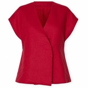 Blúzka Selected W Top Lia Linen - Sawy Red vyobraziť