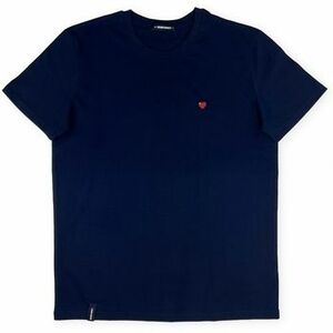 Tričká a polokošele Organic Monkey Pixel Heart T-Shirt - Navy vyobraziť