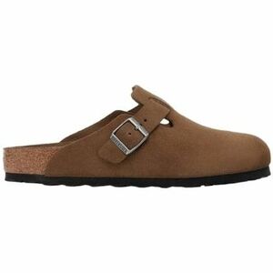 Sandále BIRKENSTOCK Boston Suede Leather Narrow - Dark Tea Tonal vyobraziť