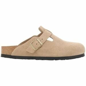 Sandále BIRKENSTOCK Boston Suede Leather Narrow - Sandcastle vyobraziť