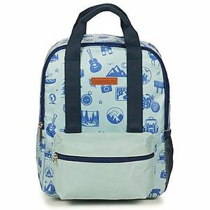Ruksaky a batohy CARAMEL & CIE SMALL BACKPACK BLUE WILD TRIP vyobraziť