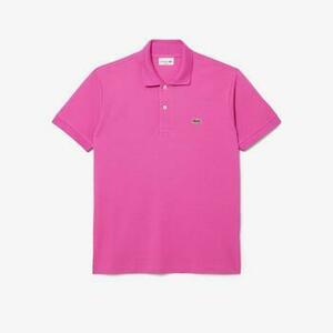 Tričká a polokošele Lacoste L1212 SHORT SLEEVED RIBBED COLLAR S vyobraziť