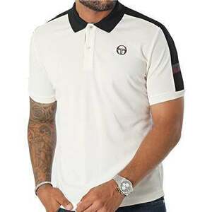 Tričká a polokošele Sergio Tacchini Cross Stripe Polo Shirt Gardenia/Black vyobraziť