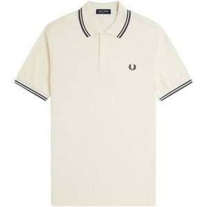 Tričká a polokošele Fred Perry Twin Tipped Polo Shirt Ecru/Tennis Blue vyobraziť