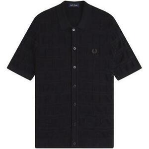 Košele s dlhým rukávom Fred Perry CABLE DETAIL KNITTED SHIRT vyobraziť