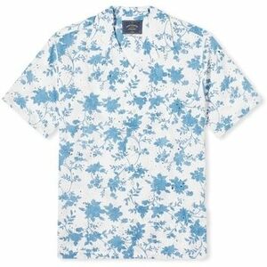 Košele s dlhým rukávom Portuguese Flannel Minho Shirt - White/Blue vyobraziť