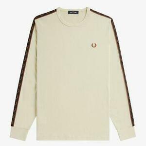 Svetre Fred Perry TAPED LONG SLEEVE TEE vyobraziť