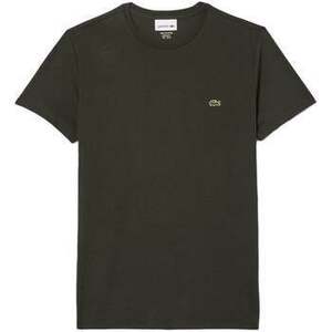 Tričká a polokošele Lacoste Cotton Pima Crew Neck T-Shirt Dark Khaki Green vyobraziť