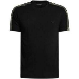Tričká a polokošele Emporio Armani ASV Lounge Tape T-Shirt Black vyobraziť