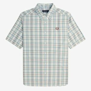 Košele s dlhým rukávom Fred Perry TWILL TARTAN SHORT SLEEVE S vyobraziť