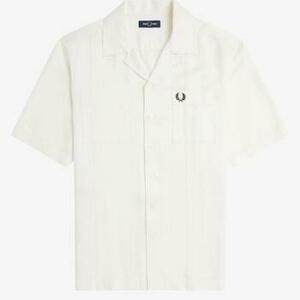 Košele s dlhým rukávom Fred Perry LINEN BLEND REVERE COLLAR S vyobraziť