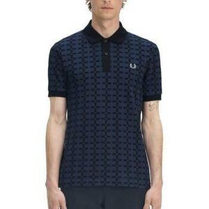 Tričká a polokošele Fred Perry JACQUARD PRINT POLO SHIRT vyobraziť