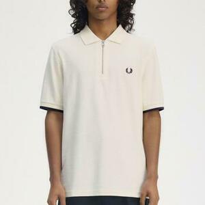 Tričká a polokošele Fred Perry CREPE PIQUE ZIP NECK vyobraziť