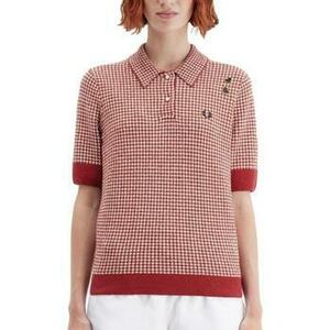 Tričká a polokošele Fred Perry GINGHAM KNITTED SHIRT vyobraziť