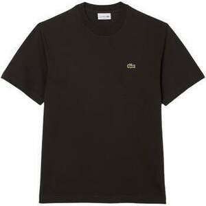 Tričká a polokošele Lacoste Classic Fit Cotton T-Shirt Dark Brown vyobraziť