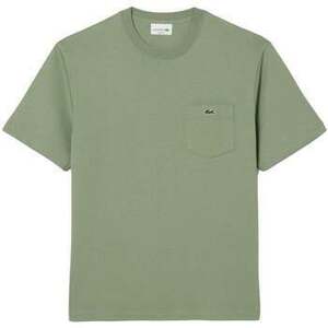 Tričká a polokošele Lacoste Chest Pocket Cotton T-Shirt Pastel Green vyobraziť