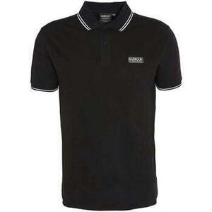 Tričká a polokošele Barbour Evan Tipped Polo Shirt Black vyobraziť