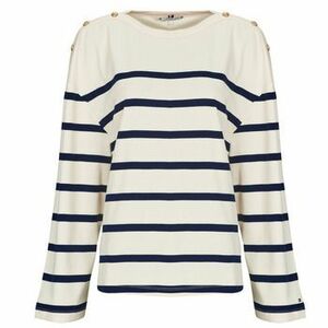 Tričká s dlhým rukávom Tommy Hilfiger LWK GOLD BUTTON BOAT-NK LS TEE vyobraziť