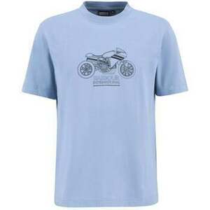 Tričká a polokošele Barbour Topher Motorbike T-Shirt Cool Blue vyobraziť