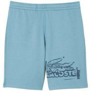 Šortky/Bermudy Lacoste Graphic Cotton Fleece Shorts Blue vyobraziť