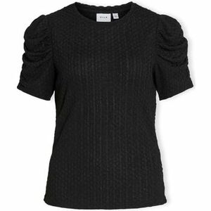 Blúzka Vila Noos Top Anine S/S - Black vyobraziť