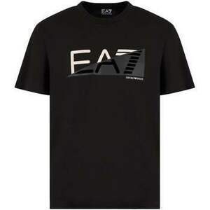 Tričká a polokošele Ea7 Emporio Armani Visibility Manica Logo T-Shirt Black/White vyobraziť