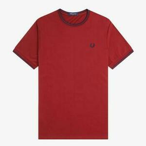 Tričká a polokošele Fred Perry TWIN TIPPED T-SHIRT vyobraziť