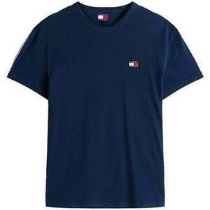 Tričká a polokošele Tommy Jeans Reg Logo Badge T-Shirt Dark Night Navy vyobraziť