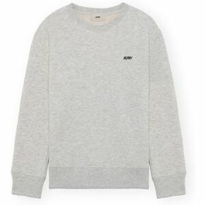 Mikiny Autry Embroidered Logo Crewneck Sweatshirt - Grey Melange vyobraziť